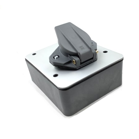Truck-Lite 50 Series, Smart Box, 7 Split Pin, Grey Plastic, Surface Mount, Nose Box 50879
